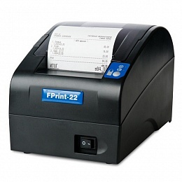 Принтер документов FPrint-22 для ЕНВД. Черный. RS+USB (Кабель RS-232)